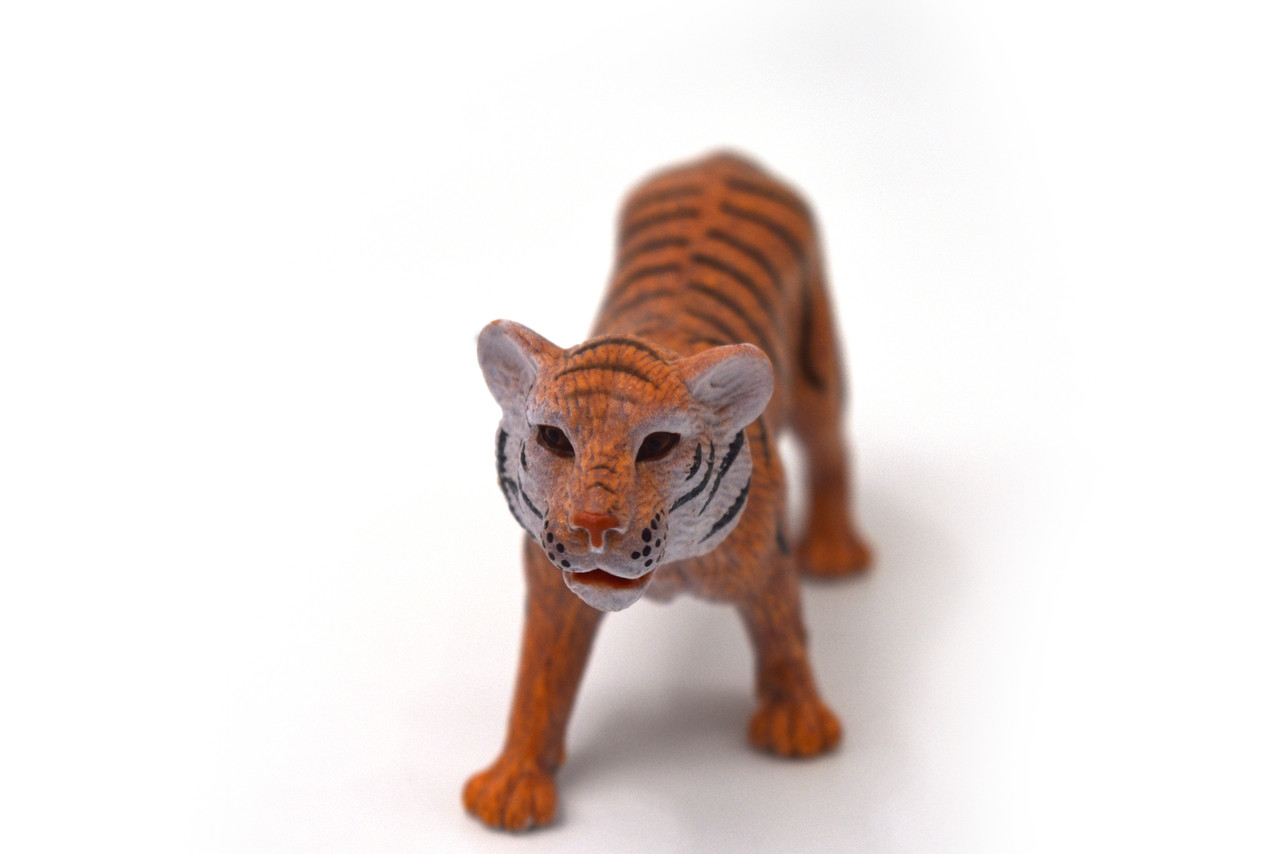 Tiger Cub, Museum Quality, Realistic, Organic Rubber, Animal Design, Educational, Hand Painted, Figure, Lifelike, Model, Replica, Toy, Kids, 5 Inches.