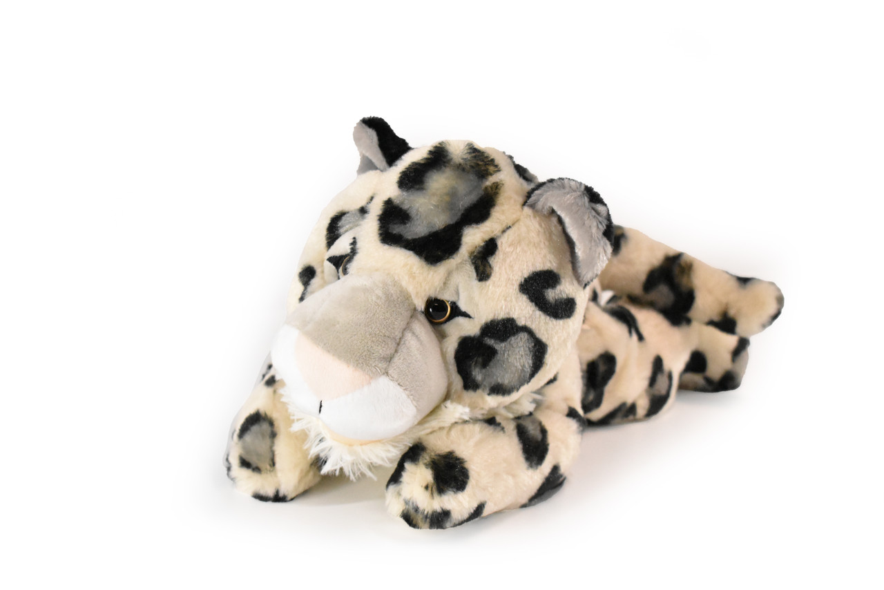 Leopard, Snow, Hand Puppet Realistic Cute Stuffed Animal Plush Toy, Kids Educational Gift 17"   PZ007 B451