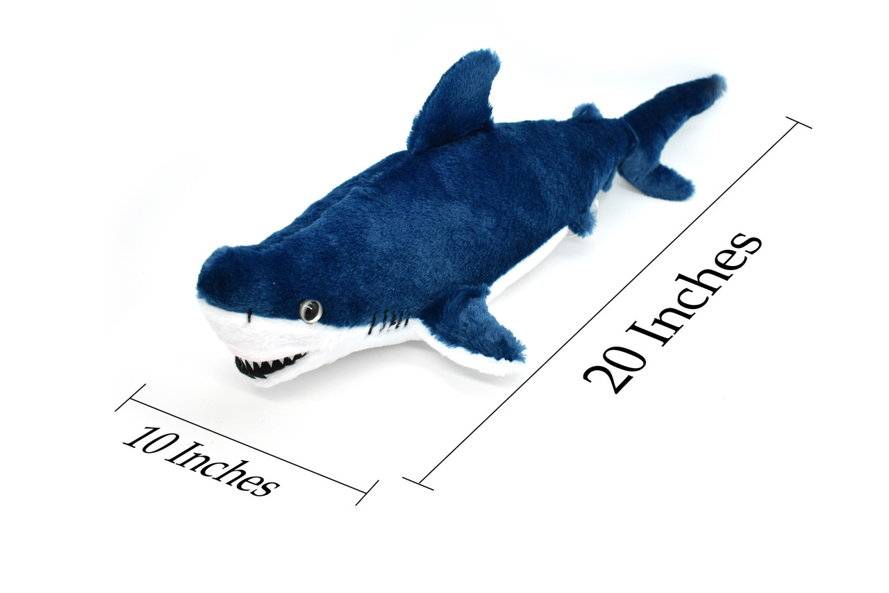 Mako Shark, Realistic, Stuffed, Soft, Toy, Educational, Kids, Gift, Plush Animal 20" PZ030 B461