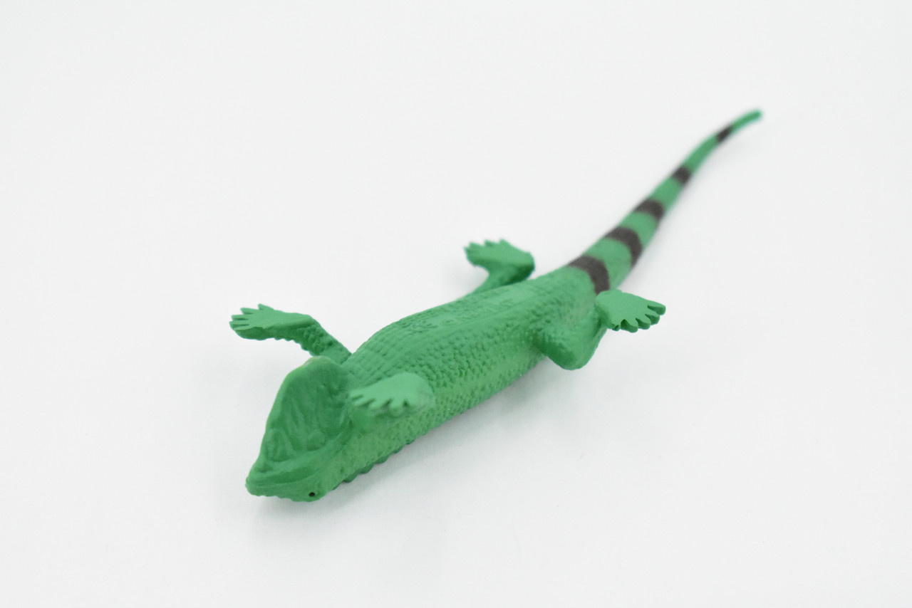 Iguana, Lizard, Rubber Reptile, Toy, Educational, Realistic, Figure, Lifelike Model, Figurine, Replica, Gift,      4"      F094 B43