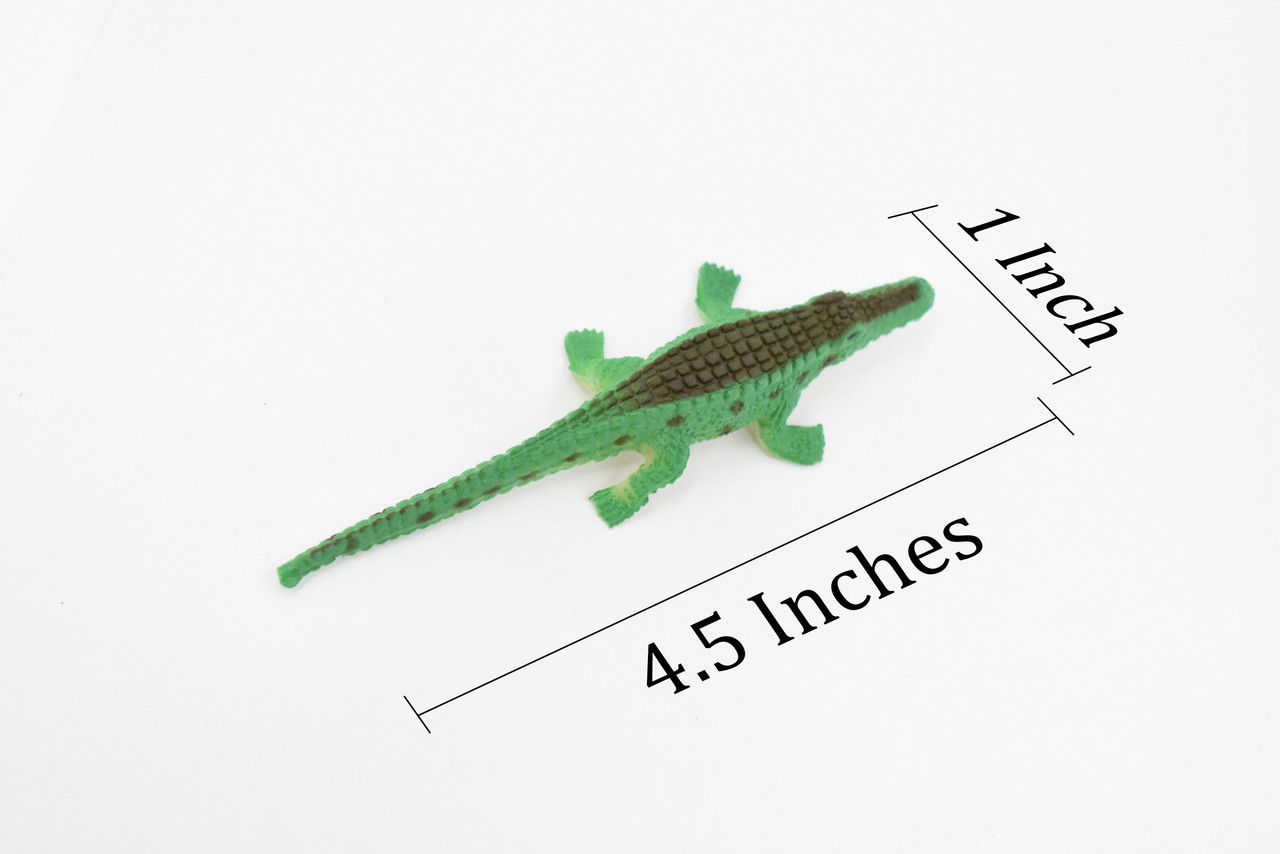 Crocodile, Nile Crocodile, Plastic Toy Reptile, Realistic Figure, Model, Replica, Kids, Educational, Gift,     4 1/2"      F095 B43