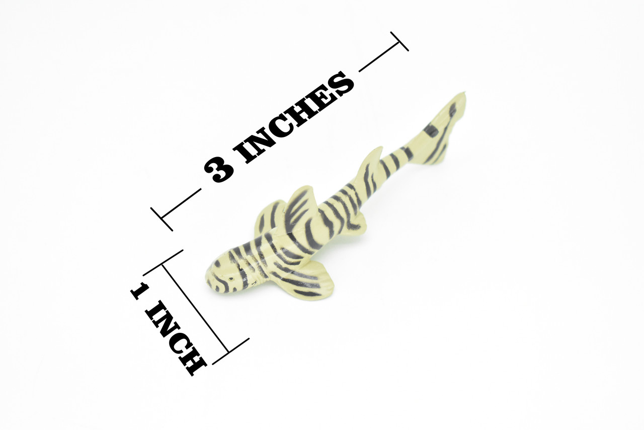 Zebra Bullhead Shark, Very Nice Plastic Replica    3"    F1015 B118