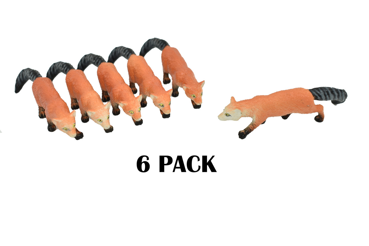 Ring Tailed Cat, Bassariscus astutus, Hand Painted, Realistic, Very Nice Rubber Design, Educational, Diorama Model, Lifelike, Toy,  3 Inches. 