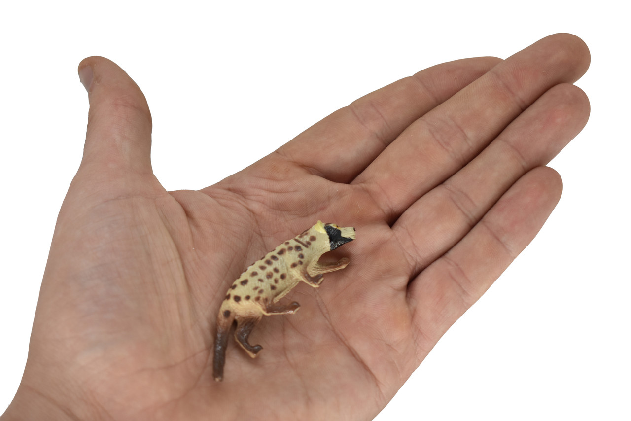 Common Palm Civet, Asian palm civet, Toddy cat, Hand Painted, Realistic, Very Nice Rubber Design, Educational, Diorama Model, Lifelike, Toy, 3 Inches. 