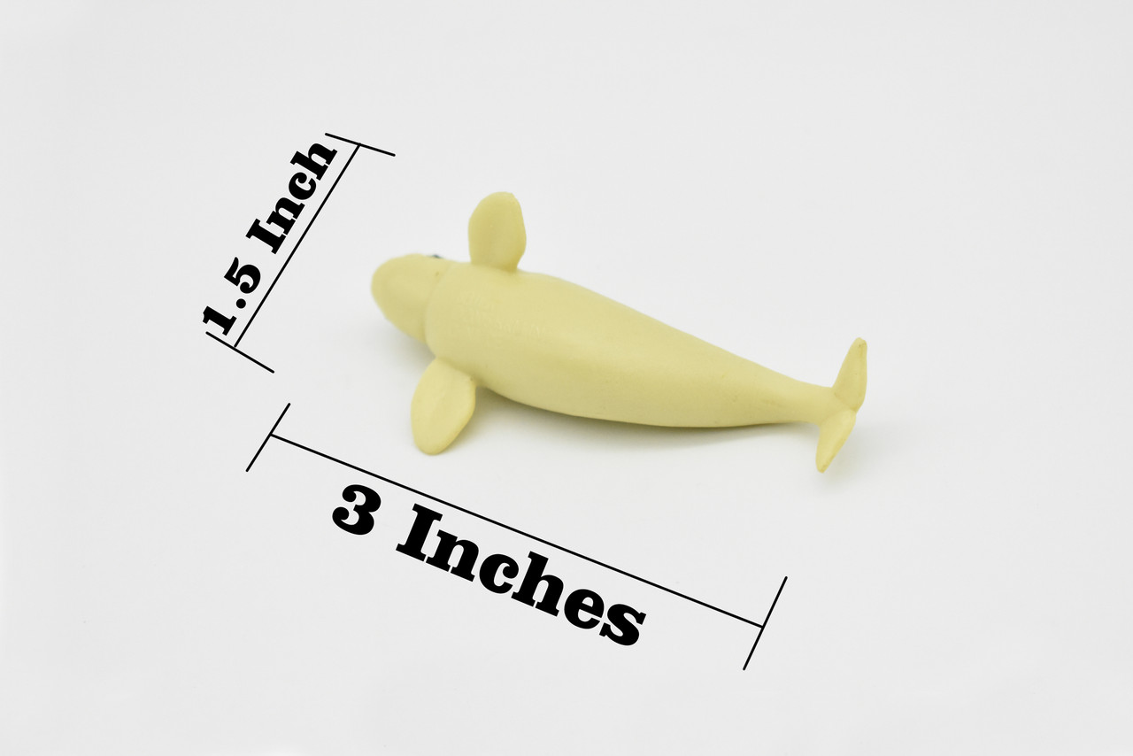 Beluga Whale, Very Nice Plastic Replica, 3"  -   F1103 B203