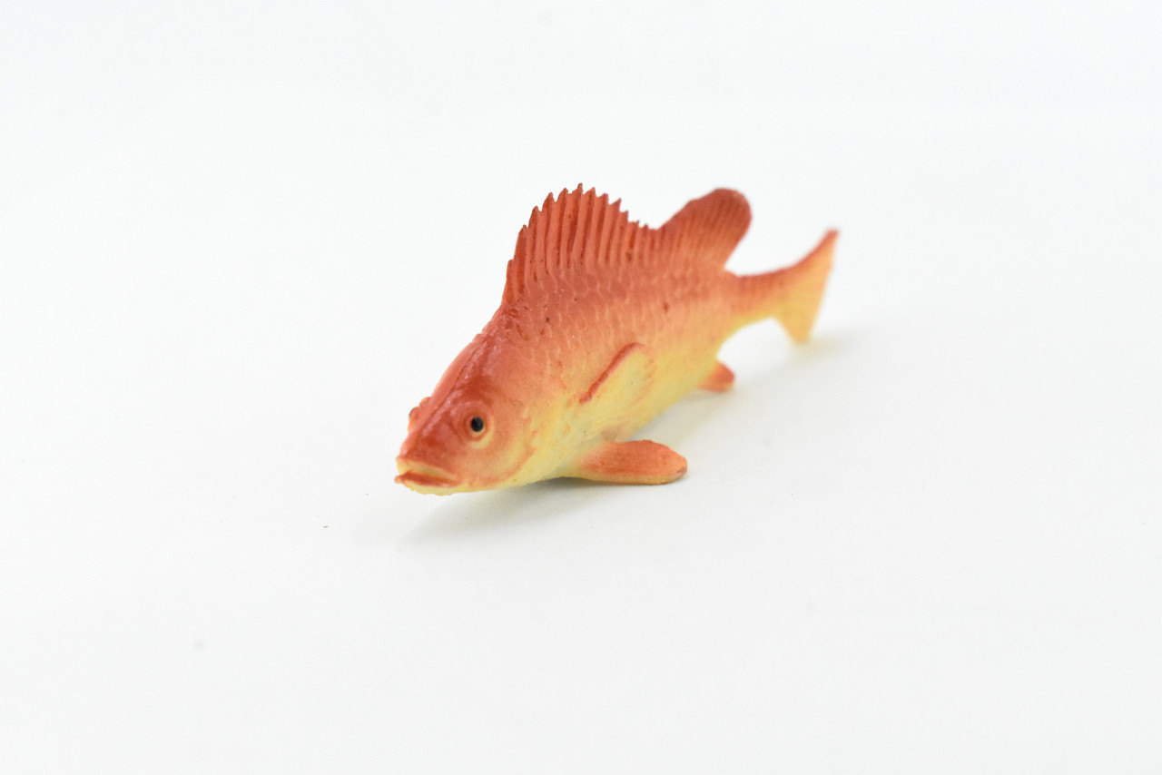 Red Snapper, Snapper's, Saltwater Fish, Rubber Fish, Hand Painted, Realistic, Figure, Model, Replica, Toy, Kids, Educational, Gift,       2 1/2"     F1127 B163