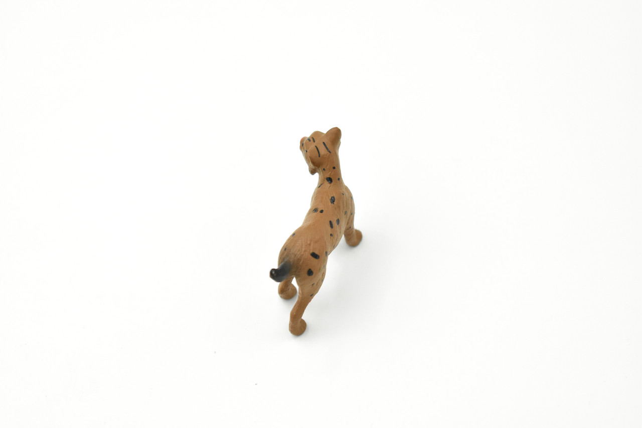 Bobcat, Cub, Nice Rubber Animal, Educational, Realistic Cat, Hand Painted, Figure, Lifelike Model, Figurine, Replica, Gift,     2 Inchs      F1511 B103