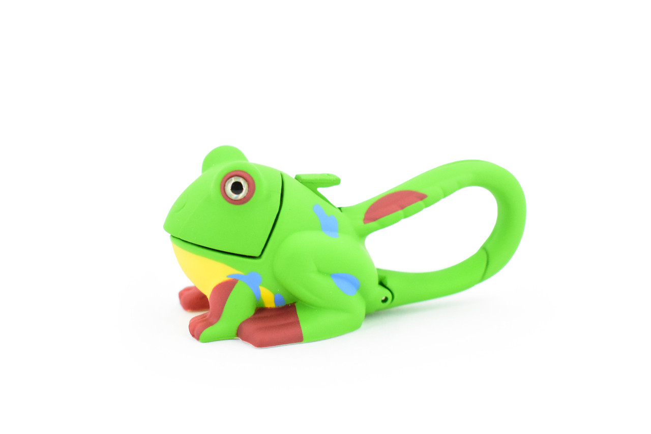 Frog, Red-eyed Tree Frog, Carabiner Clip, Camping Flashlight, Car, Keys, Fun Gift,      3 1/4"     F1586 B127