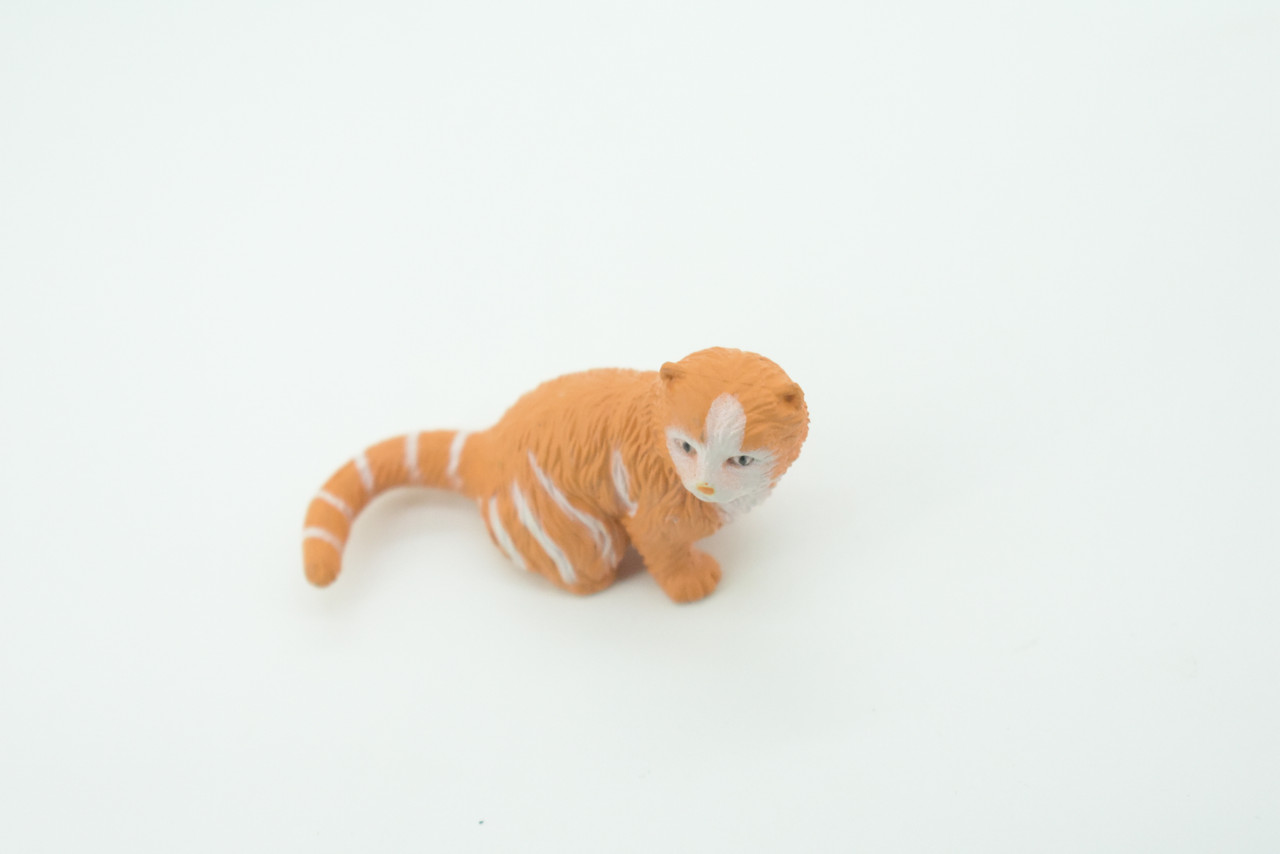 House Cat,  Orange Tabby, Marmalade Cat, Rubber, Hand Painted, Realistic, Figure, Model, Replica, Toy, Kids, Educational, Gift,    2"   F1667 B63