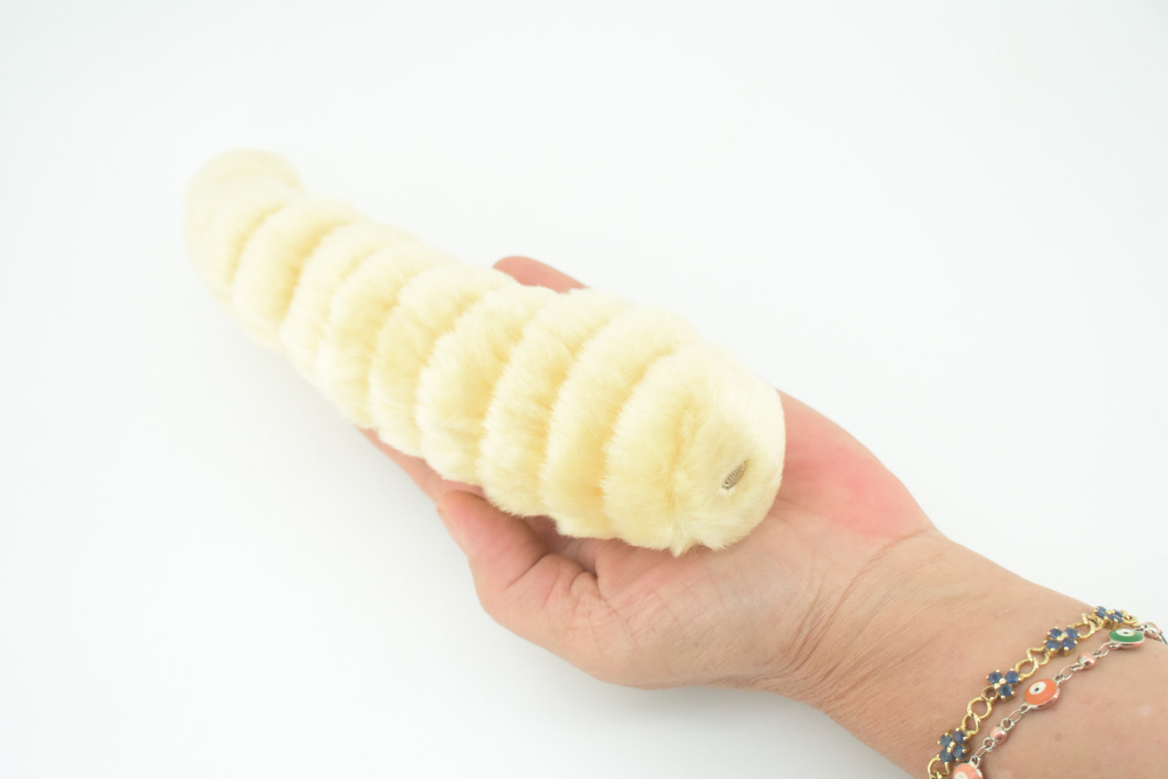 Maggot, Lucilia sericata, Fly larvae, Maggot worms, Plush Design, Educational, Figure, Replica, Gift,    9"     F1698 B92