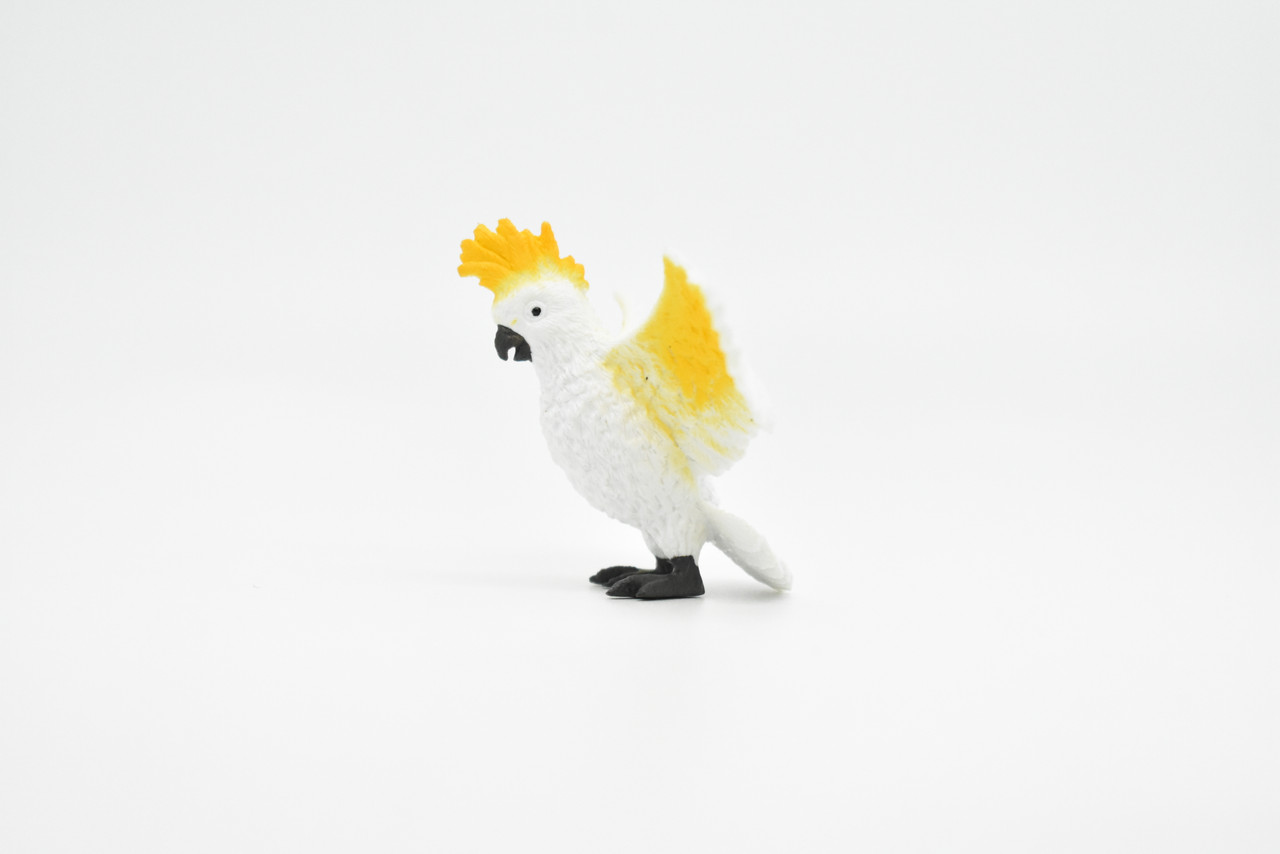 Cockatoo, Parrot, Sulphur Crested, Very Nice Plastic Reproduction    3"     F1752 B42