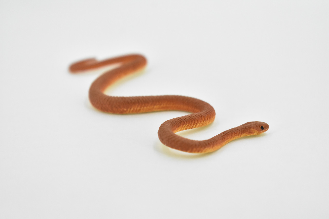 Inland Taipan, Western Taipan, Reptiles of the Australian outback, Very Nice Rubber Design, Educational Design, Lifelike, Diorama Model, Toy, Kids,  4 Inches