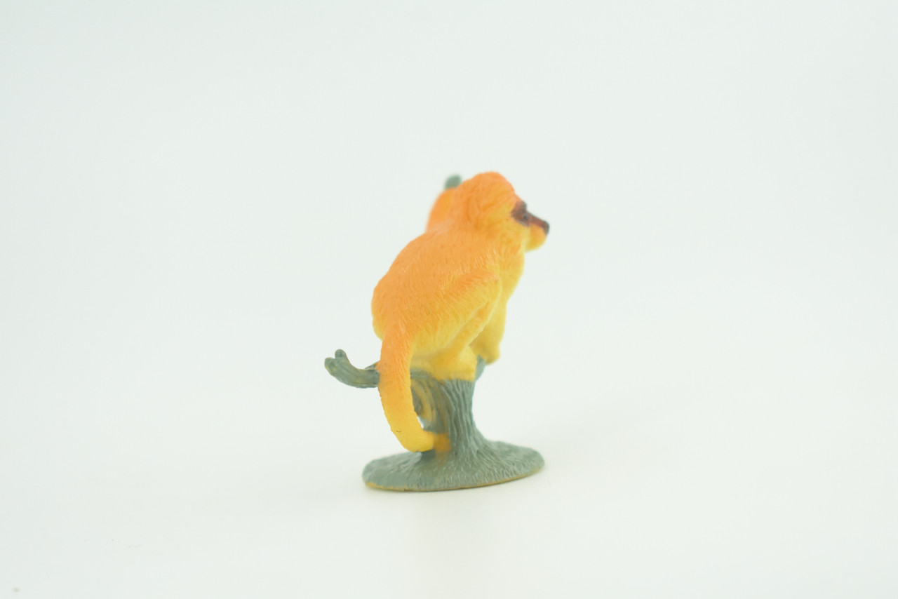Golden Lion Tamarin, Golden Marmoset, Rubber Primate, Animal, Educational, Realistic Figure, Lifelike, Model, Toys, Gift,    2 inches tall.   F1775 B129