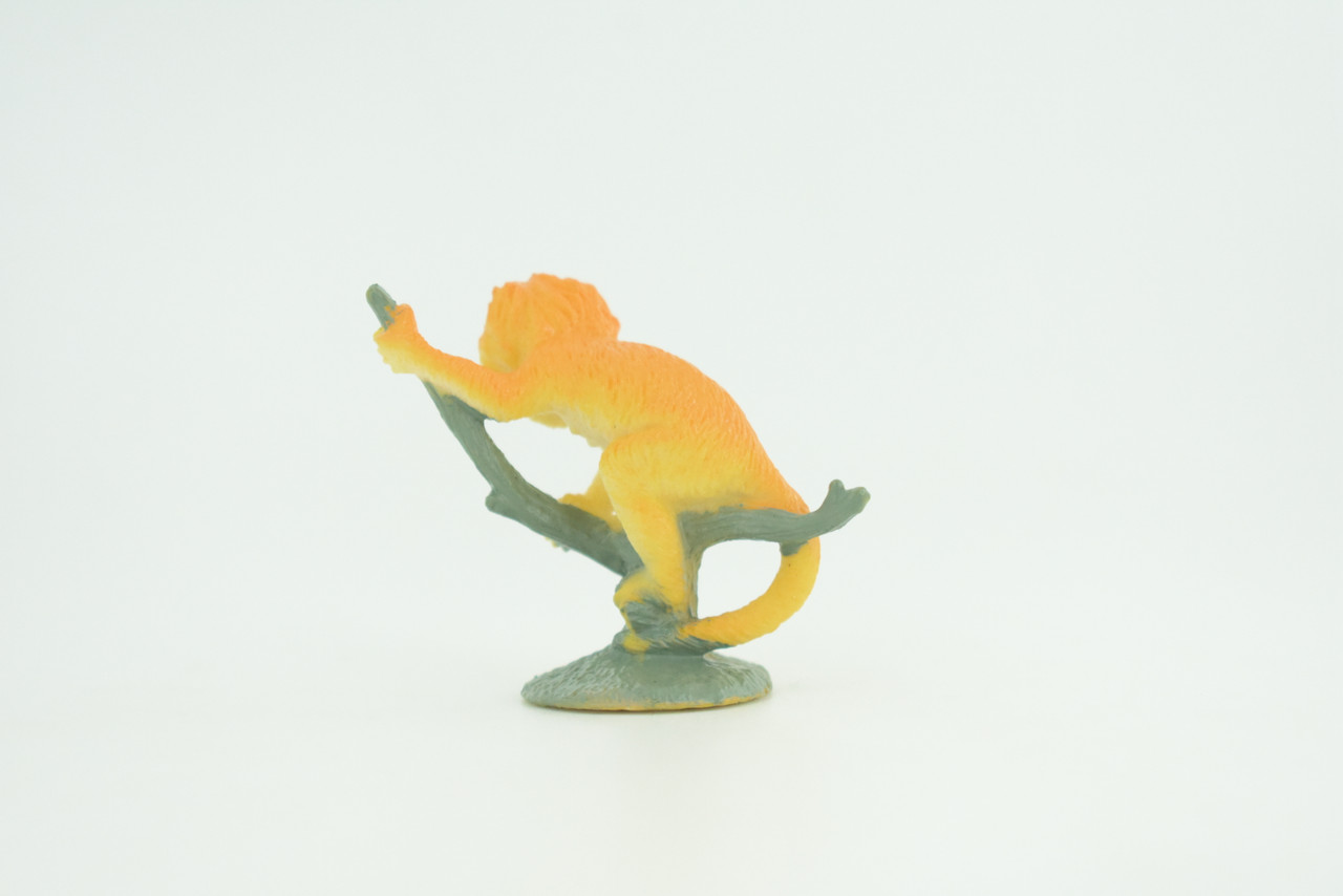 Golden Lion Tamarin, Golden Marmoset, Rubber Primate, Animal, Educational, Realistic Figure, Lifelike, Model, Toys, Gift,    2 inches tall.   F1775 B129