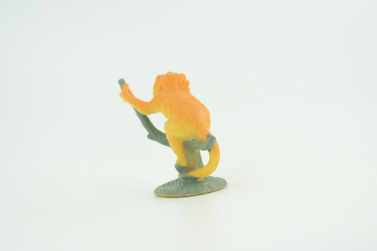 Golden Lion Tamarin, Golden Marmoset, Rubber Primate, Animal, Educational, Realistic Figure, Lifelike, Model, Toys, Gift,    2 inches tall.   F1775 B129