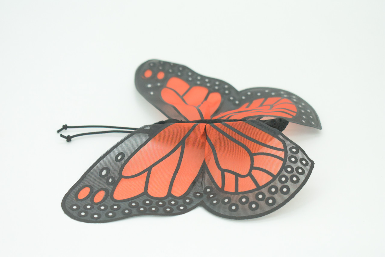 Monarch Butterfly Finger Puppet, Very Nice Plush Butterfly, Stuffed Insect, Educational, Realistic, Lifelike Model, Gift,   7"   F1804 B75