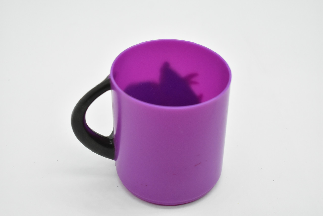 Triceratops Dinosaur, Children's Plastic Drinking Cup Purple Kids Gift 3"   F1896 B121