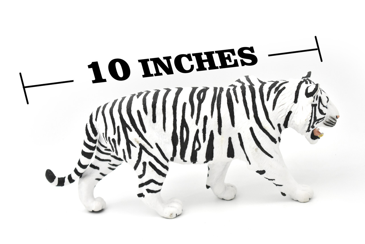 Tiger, Siberian, White, Museum Quality Plastic Replica  10 inches  -  F1999 B357