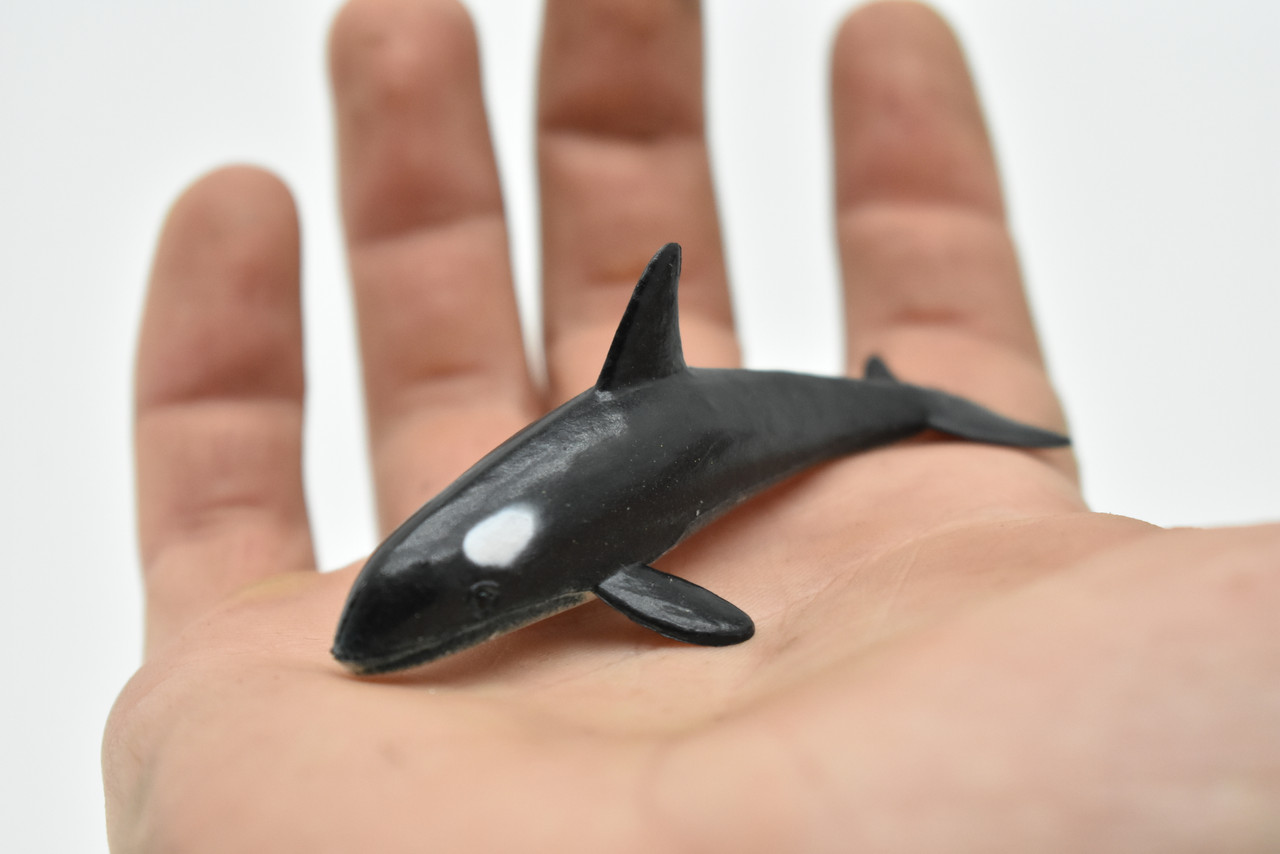 Orca, Killer Whale, Very Nice Rubber Replica 3-inch  - F218 B36