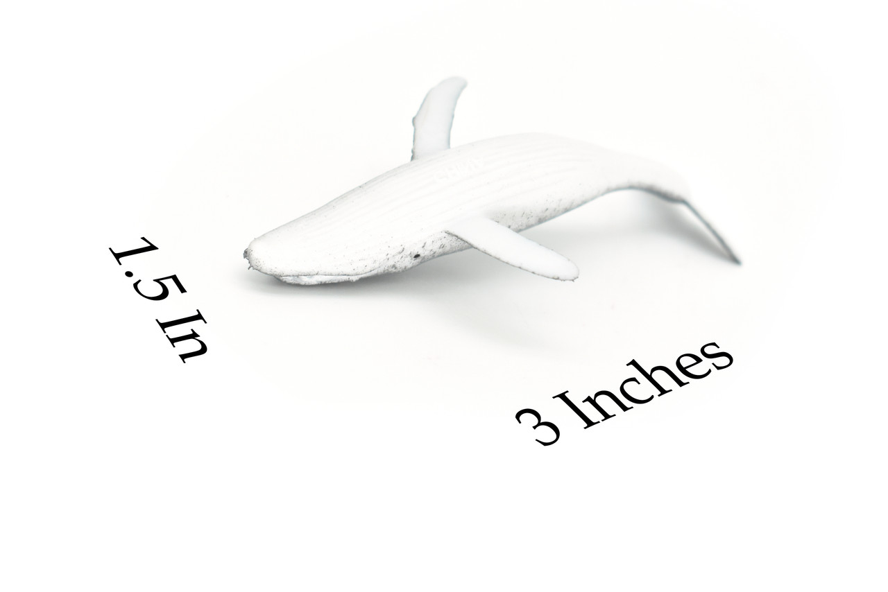 Humpback Whale, Very Nice Plastic Replica  3"  -  F222 B36