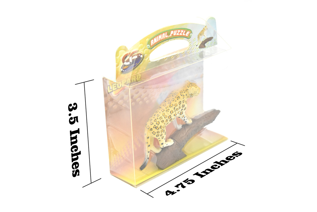 Leopard or Jaguar, 3D Puzzle  Very Nice Plastic Replica  3 1/2"  -  F3025 B331