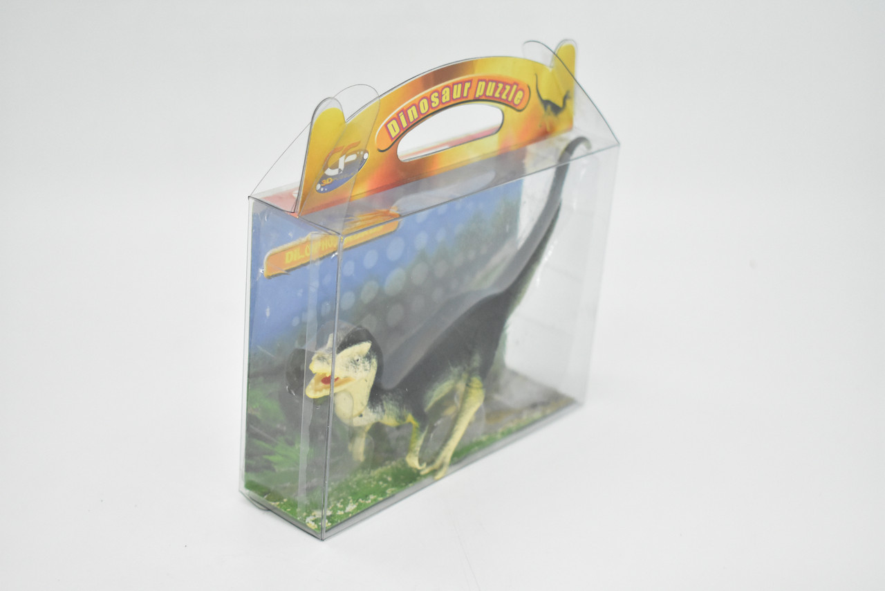 Dilophosaurus Dinosaur, 3D Puzzle Very Nice Plastic Replica   4 1/2 long  -  F3036 B333