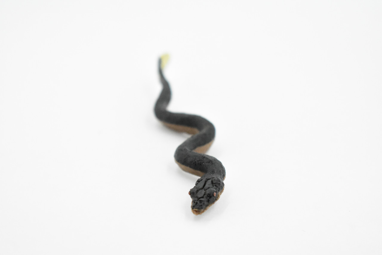 Sea Snake, Yellow Bellied, Very Nice Rubber Reptile, Educational, Hand Painted, Realistic, Replica, Toys, Kids, Gift,    4 1/2 Inches.          F3125 B225