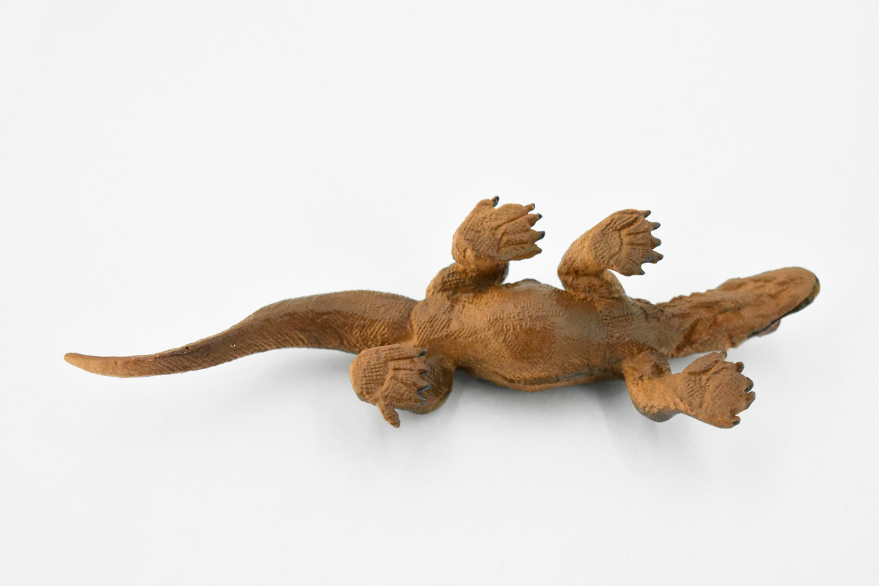 Komodo Dragon, Lizard, Museum Quality, Rubber Reptile, Toy, Educational, Realistic, Figure, Lifelike Model, Figurine, Replica, Gift,     5"     F3127 B225