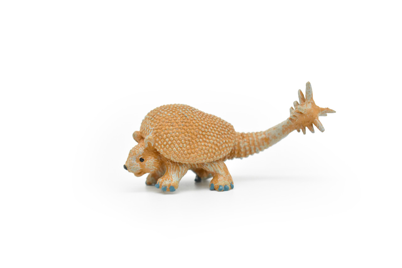 Doedicurus, Giant Armadillo Glyptodont, Educational, Realistic, Hand Painted, Diorama Figure, Lifelike Model, Gift,   2 1/2 Inches. 