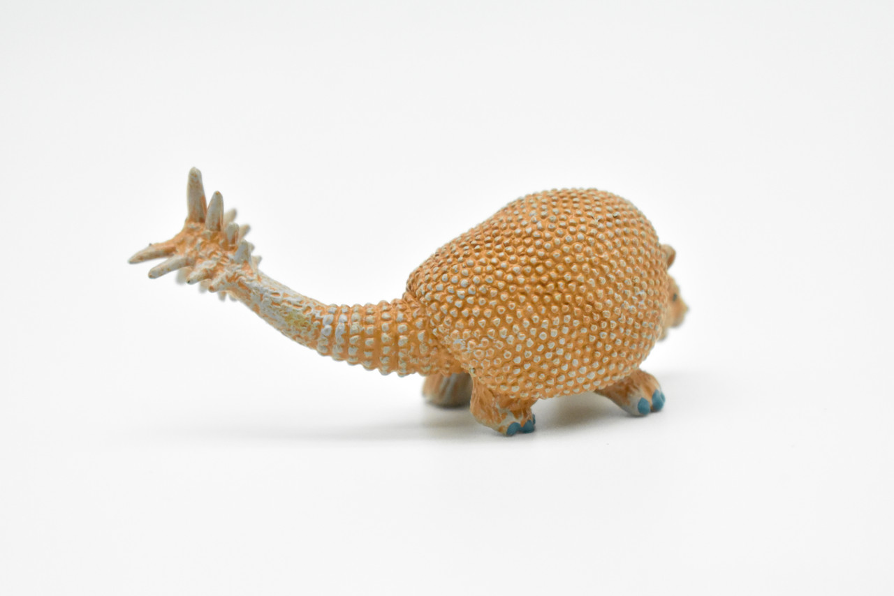 Doedicurus, Giant Armadillo Glyptodont, Educational, Realistic, Hand Painted, Diorama Figure, Lifelike Model, Gift,   2 1/2 Inches. 