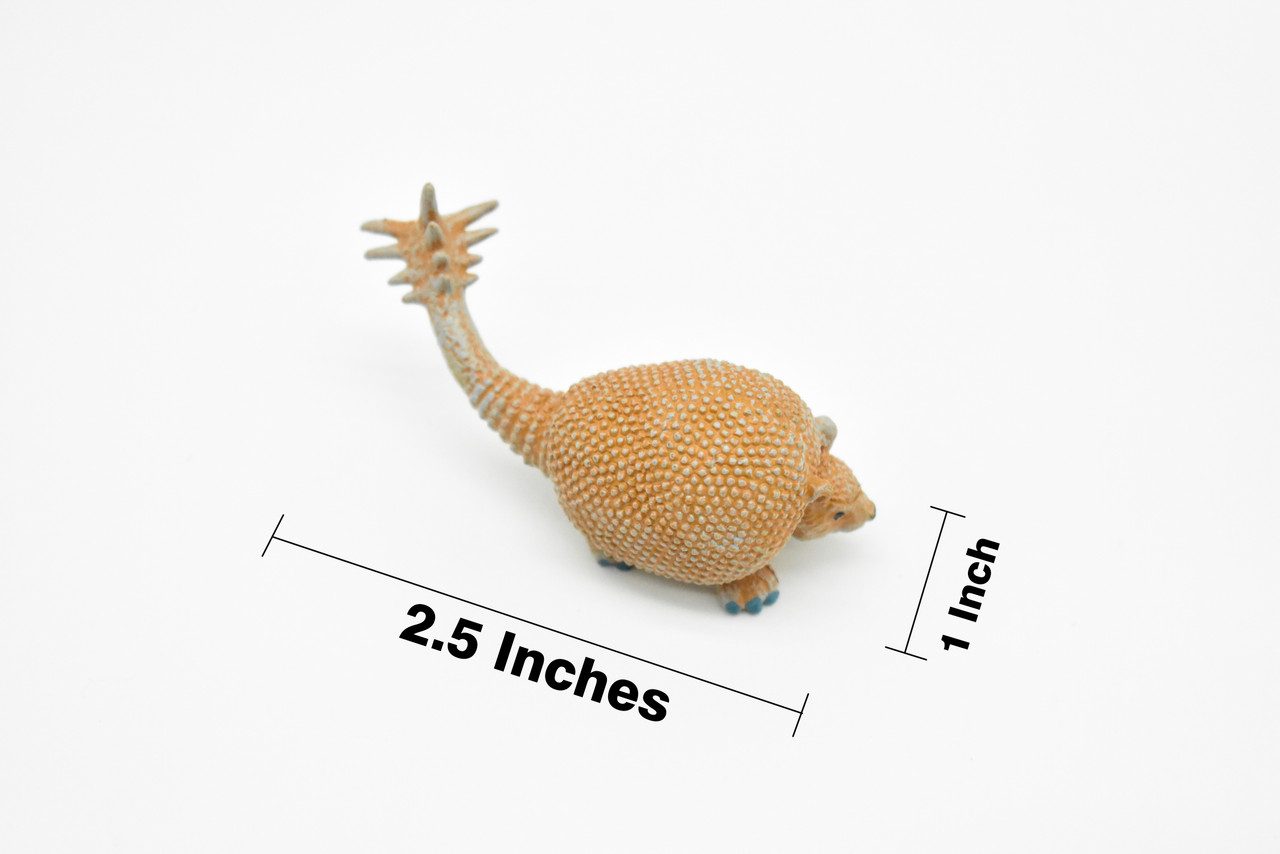 Doedicurus, Giant Armadillo Glyptodont, Educational, Realistic, Hand Painted, Diorama Figure, Lifelike Model, Gift,   2 1/2 Inches. 