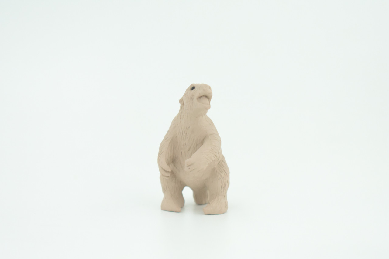 Megatherium, Giant Ground Sloth, Educational, Realistic Animal, Hand Painted, Diorama Figure, Lifelike Rubber Model, Gift,   2 Inches.   F3140 B224