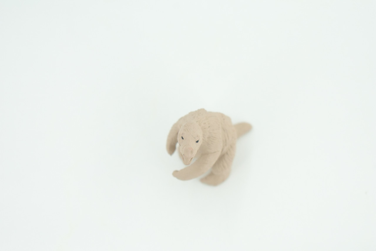 Megatherium, Giant Ground Sloth, Educational, Realistic Animal, Hand Painted, Diorama Figure, Lifelike Rubber Model, Gift,   2 Inches.   F3140 B224