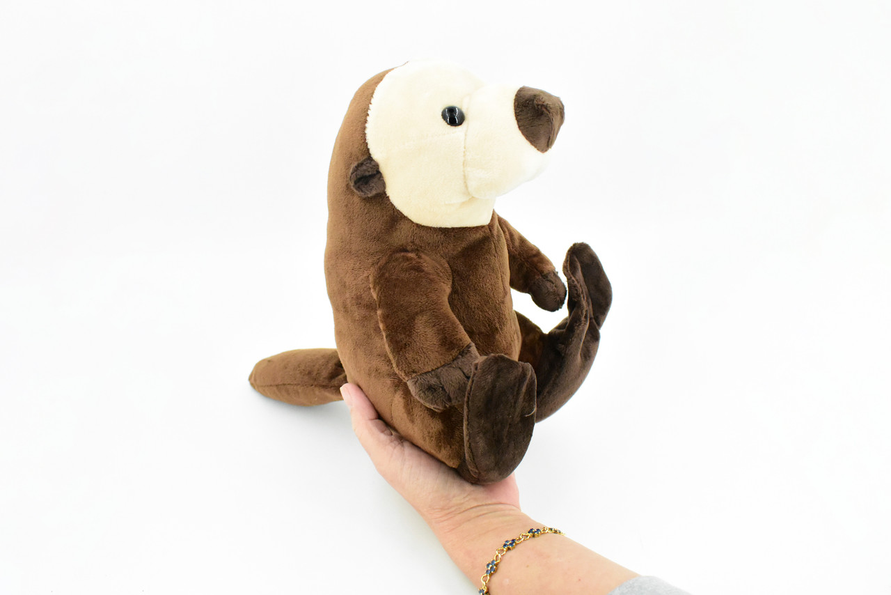 Sea Otter, Stuffed Animal, Educational, Plush Realistic Figure, Lifelike Model, Replica, Gift,     12"     F3257 B410