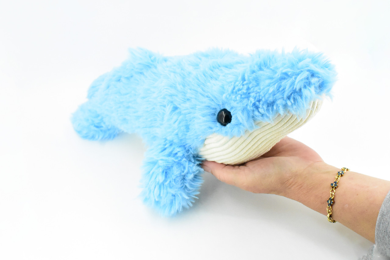 Blue Whale, Stuffed Animal, Educational, Plush Realistic Figure, Lifelike Model, Replica, Gift,    16"   F3265 B396