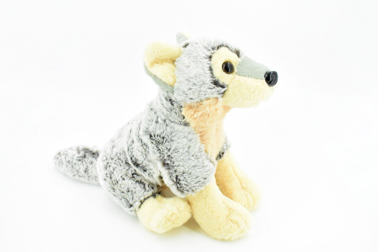 Wolf, Timber, Gray, Stuffed Animal, Educational, Plush Realistic Figure, Lifelike Model, Replica, Gift,     10"   F3277 BB102