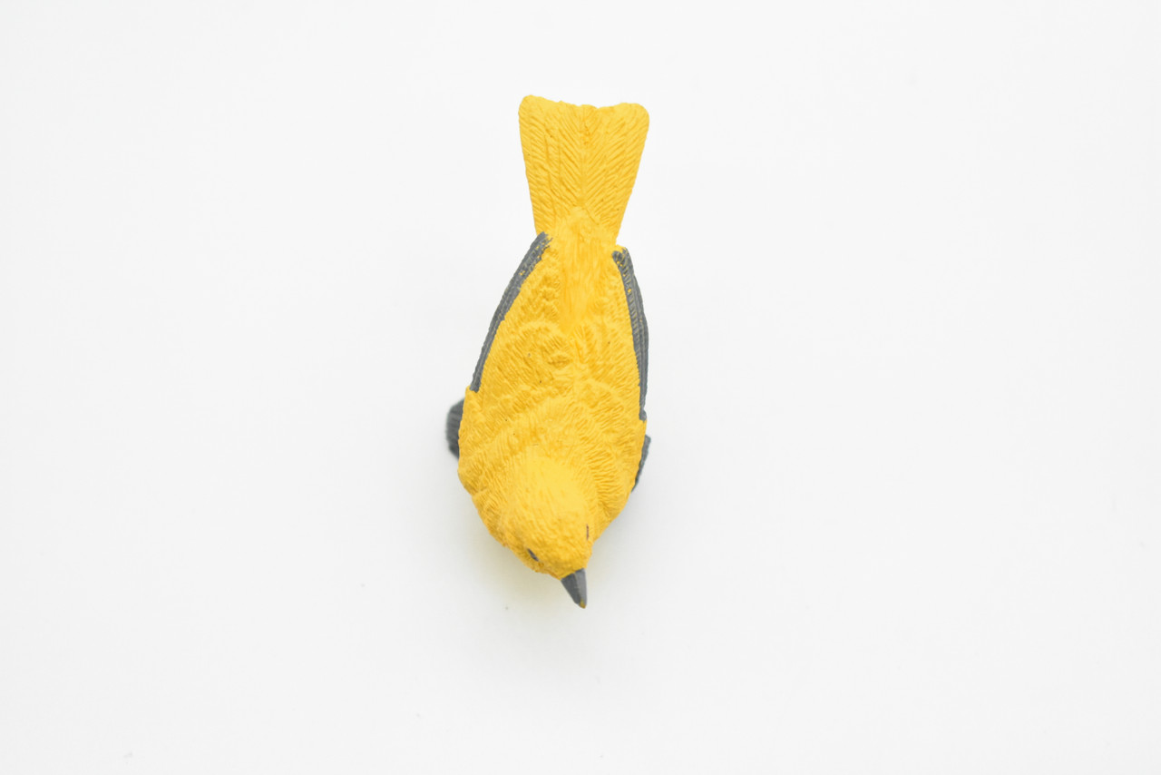 Yellow Warbler, Very Nice Rubber Bird, Educational, Realistic, Hand Painted, Figure, Lifelike Model, Figurine, Replica, Gift,    2 1/2"     F3389 B27