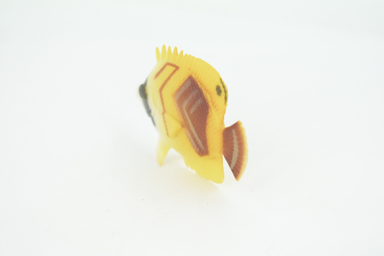 Butterfly Fish, Threadfin Butterflyfish, Rubber Fish Design, Realistic  Figure, Educational, Figure, Lifelike, Toy Model, Figurine, Replica, Gift,  2