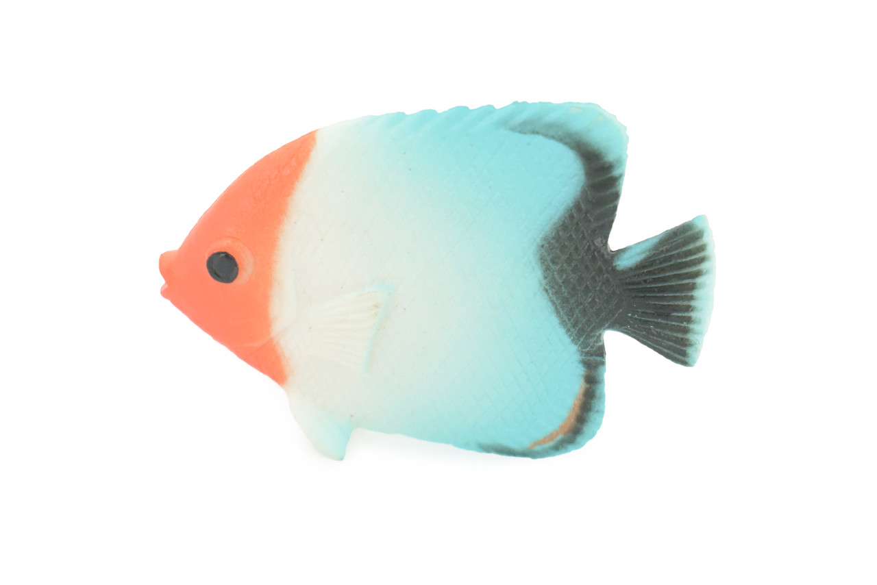 Butterfly Fish, Reefs Rainbow, Tropical Rubber Fish Design, Realistic Figure, Educational, Figure, Lifelike, Toy Model, Figurine, Replica, Gift,      2 1/4"      F3453 B48