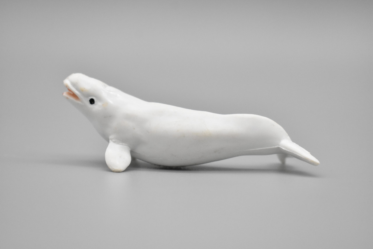 Beluga Whale, Very Nice Plastic Replica  2 1/2 inches long  -  F3504 B67