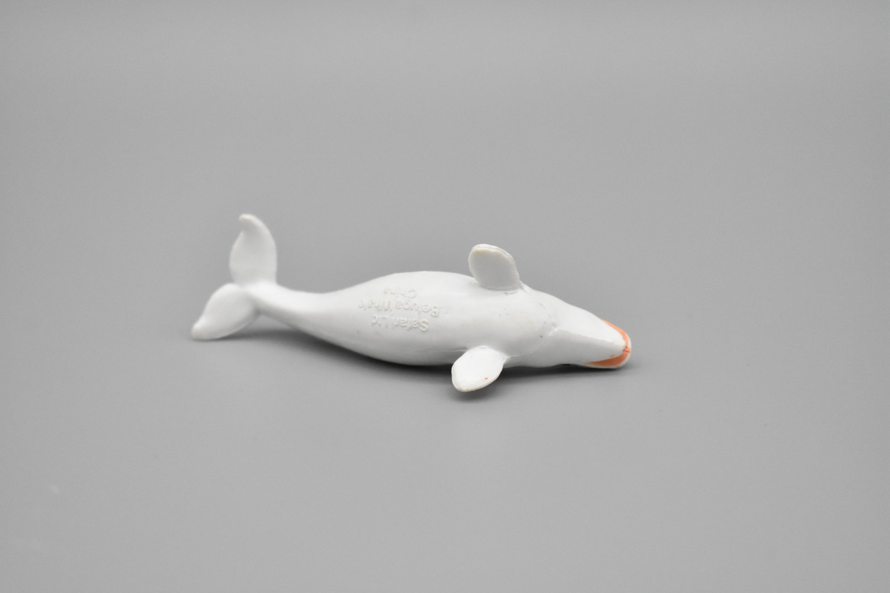 Beluga Whale, Very Nice Plastic Replica  2 1/2 inches long  -  F3504 B67