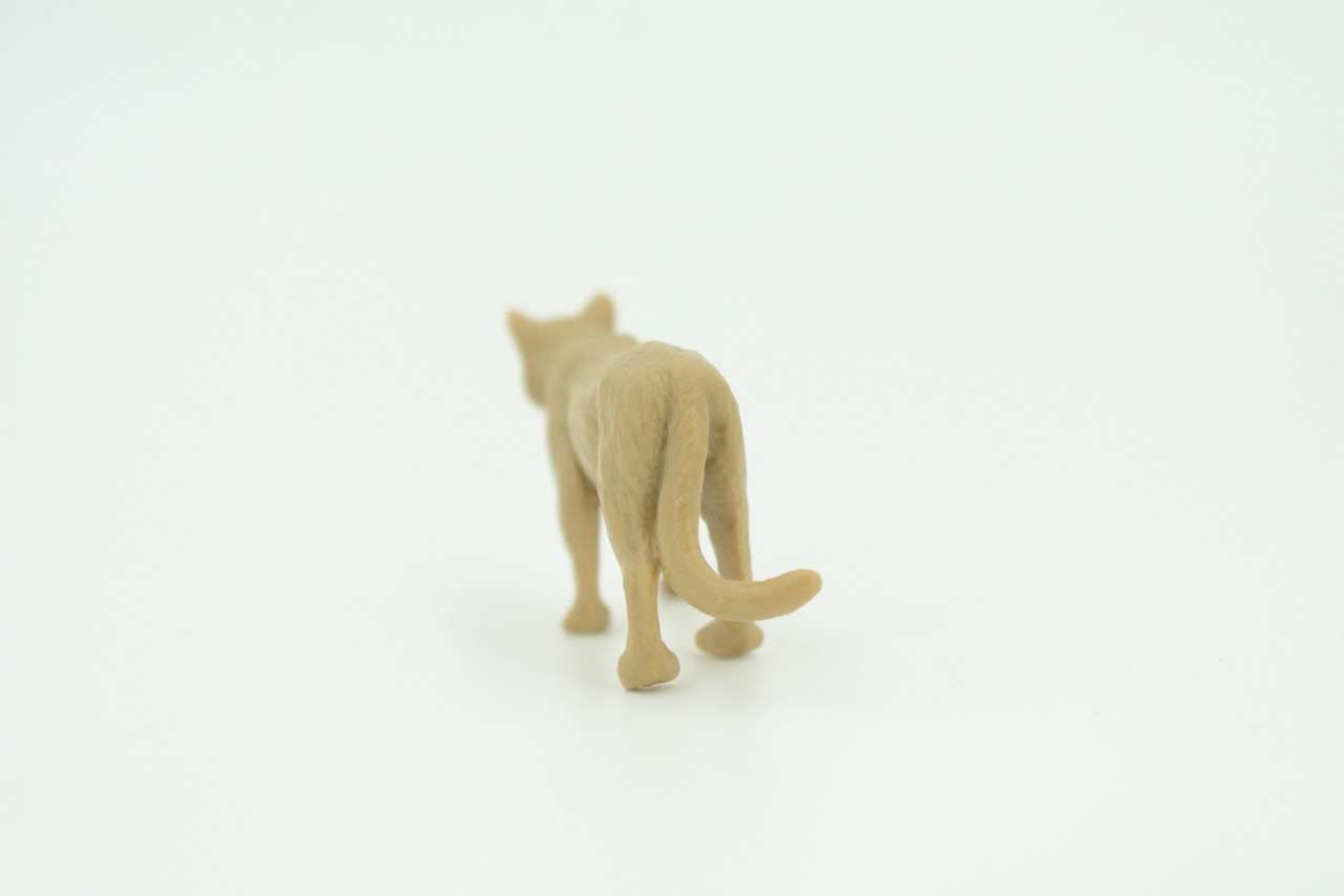 Mountain Lion, Puma, Cougar, Very Nice Rubber Animal, Educational, Hand Painted, Realistic Figure, Lifelike, Toy, Kids,  Gift,    2 1/2 Inches.   F3525 B138