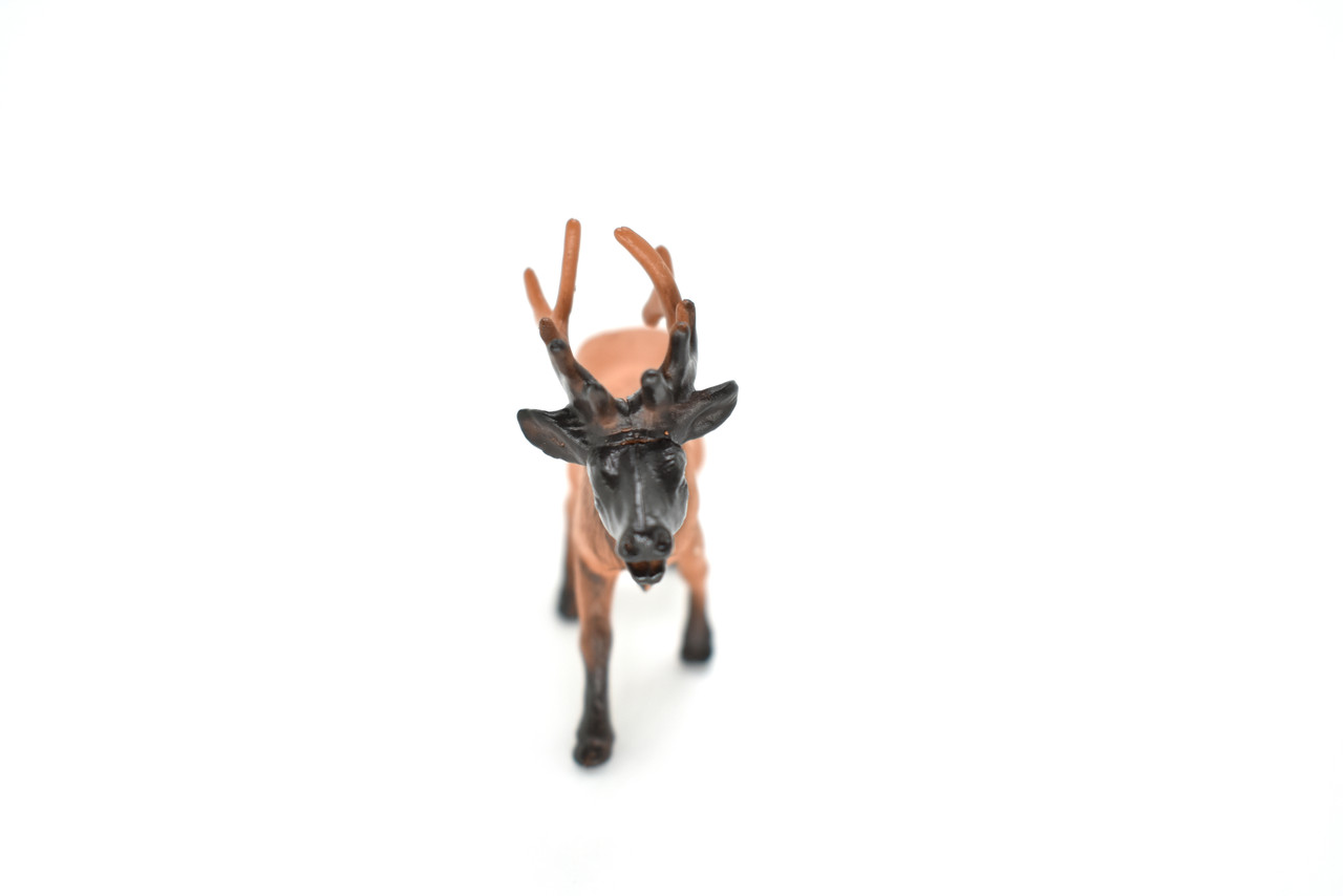 Elk, Wapiti, Very Nice Plastic Animal, Educational, Toy, Kids, Realistic Figure, Lifelike Model, Figurine, Replica, Gift,    2"    F3530 B138