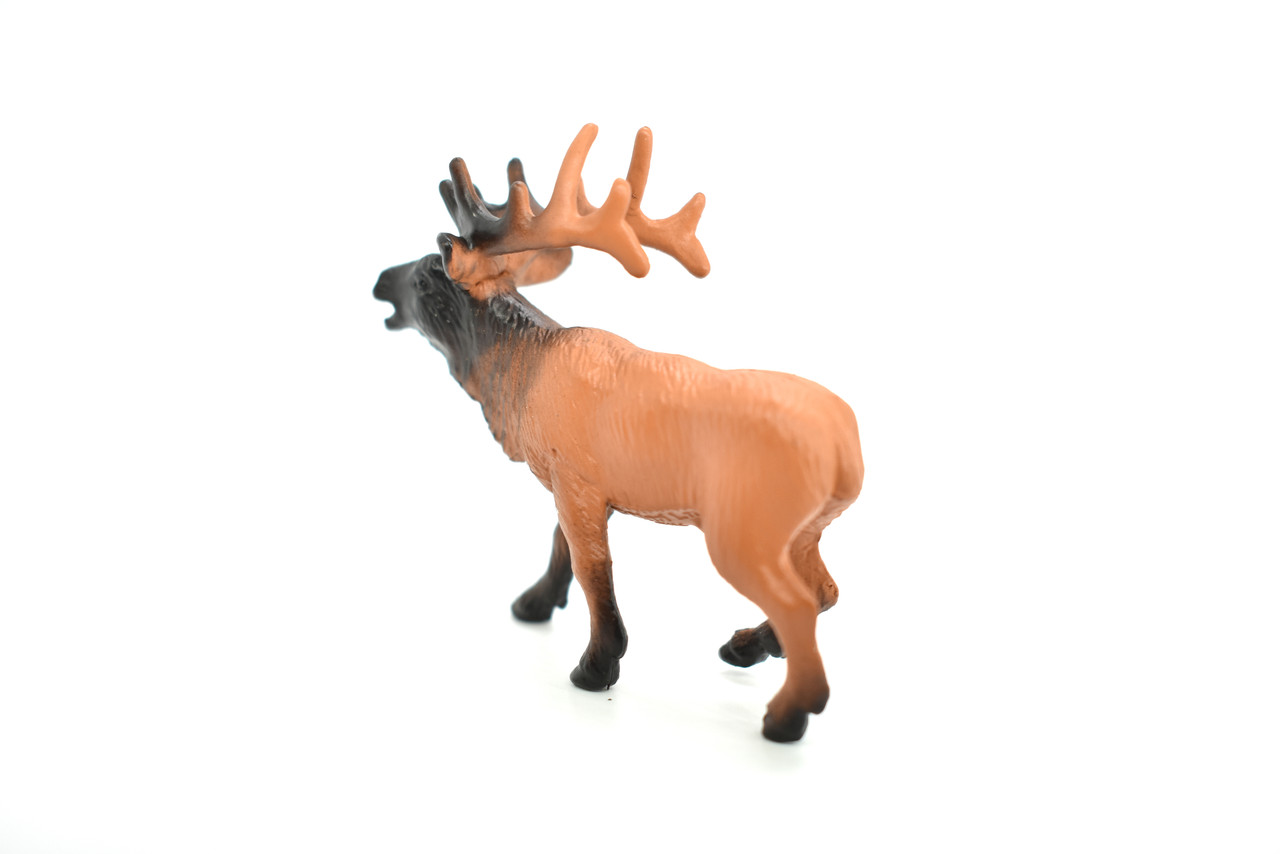 Elk, Wapiti, Very Nice Plastic Animal, Educational, Toy, Kids, Realistic Figure, Lifelike Model, Figurine, Replica, Gift,    2"    F3530 B138