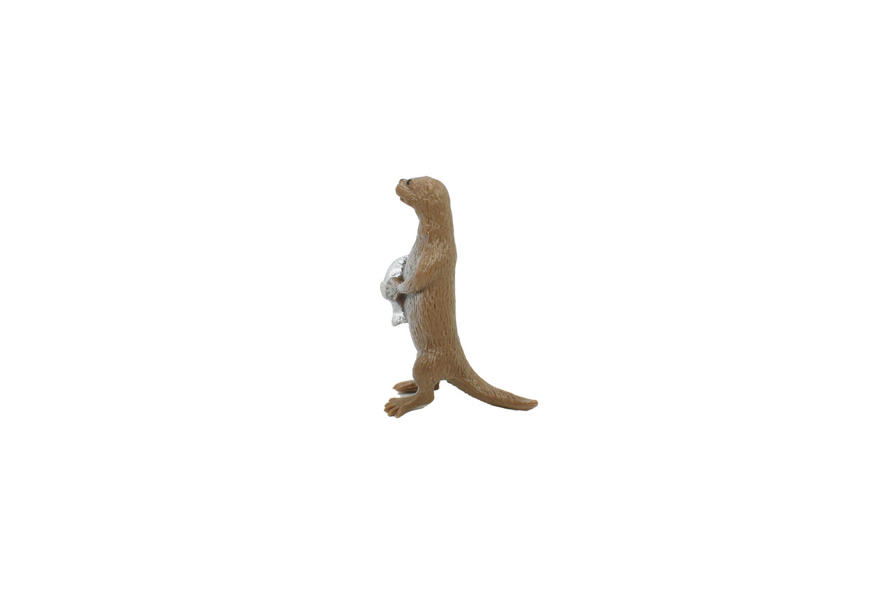River Otter Standing, Very Nice Rubber Animal, Educational, Hand Painted, Realistic Figure, Lifelike Design, Toy, Kids, Gift,     2 Inches. 