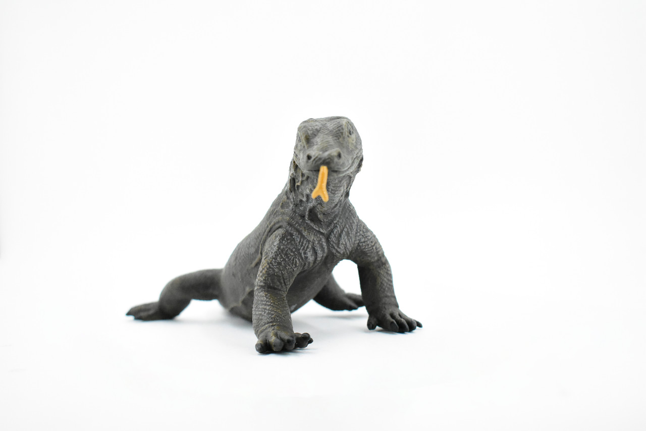 Komodo Dragon, Lizard, Museum Quality, Rubber Reptile, Toy, Educational, Realistic, Figure, Lifelike Model, Figurine, Replica, Gift,     10"    F3538 B9