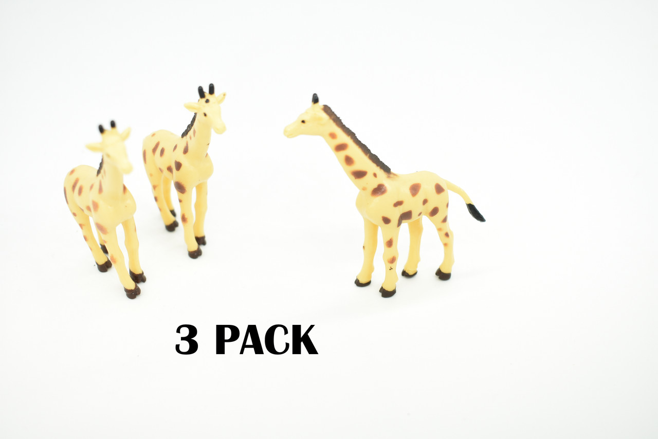 West African Giraffe Small Plastic Animal 3 inches tall - F3540 B17