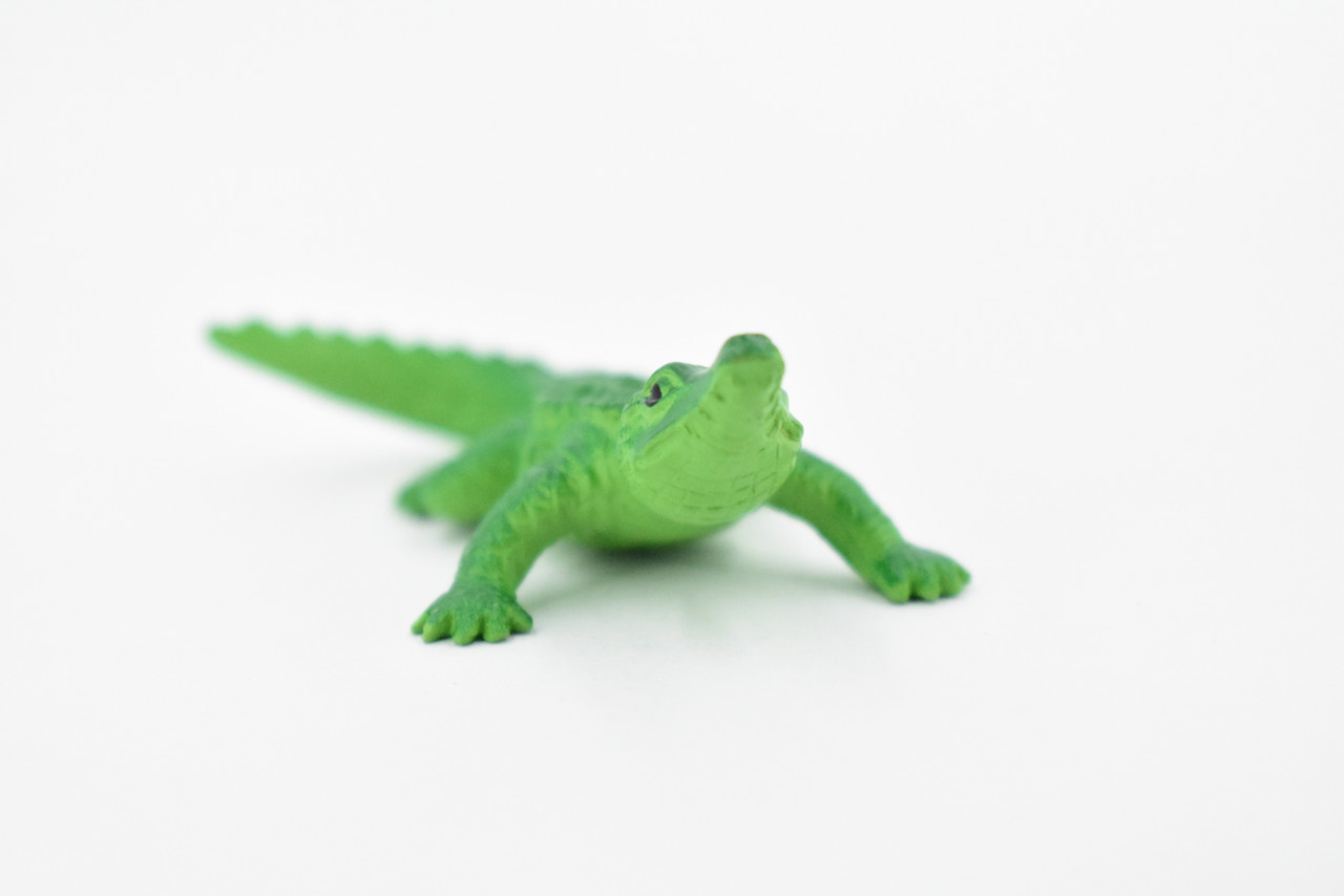 Crocodile, Alligator, Plastic Toy Reptile, Realistic Figure, Model, Replica, Kids, Educational, Gift,        2 1/2"      F3546 B17