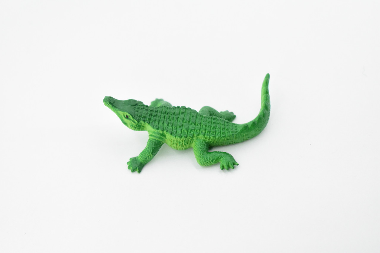 Crocodile, Alligator, Plastic Toy Reptile, Realistic Figure, Model, Replica, Kids, Educational, Gift,        2 1/2"      F3546 B17