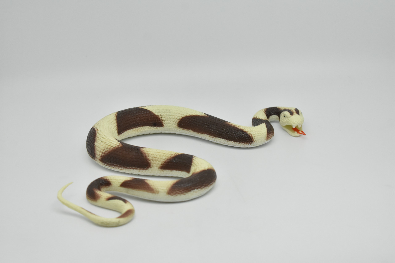 Snake, Copperhead Snake Toy, Coied, Rubber Reptile, Educational, Realistic Hand Painted, Figure, Lifelike Model, Figurine, Replica, Gift,       12"       F3585 B492